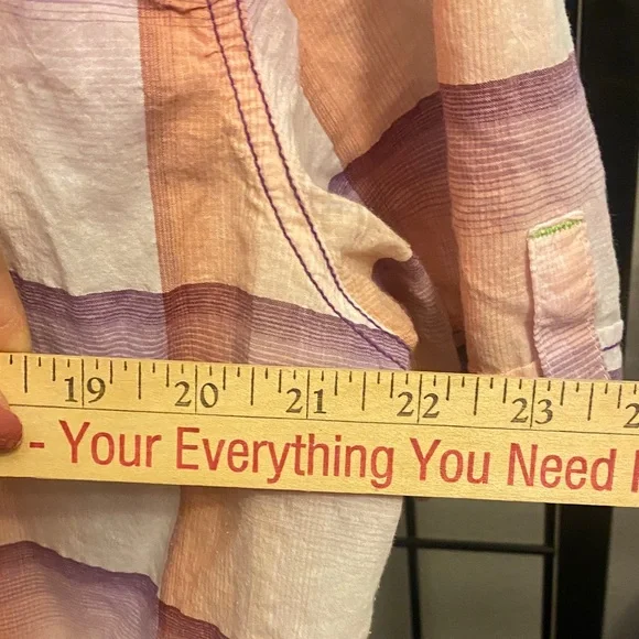 Italia Men's Multicolor Striped Button Down Shirt - Picture 5 of 10